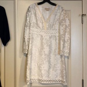 White floral Michael Kors S 6 dress.
